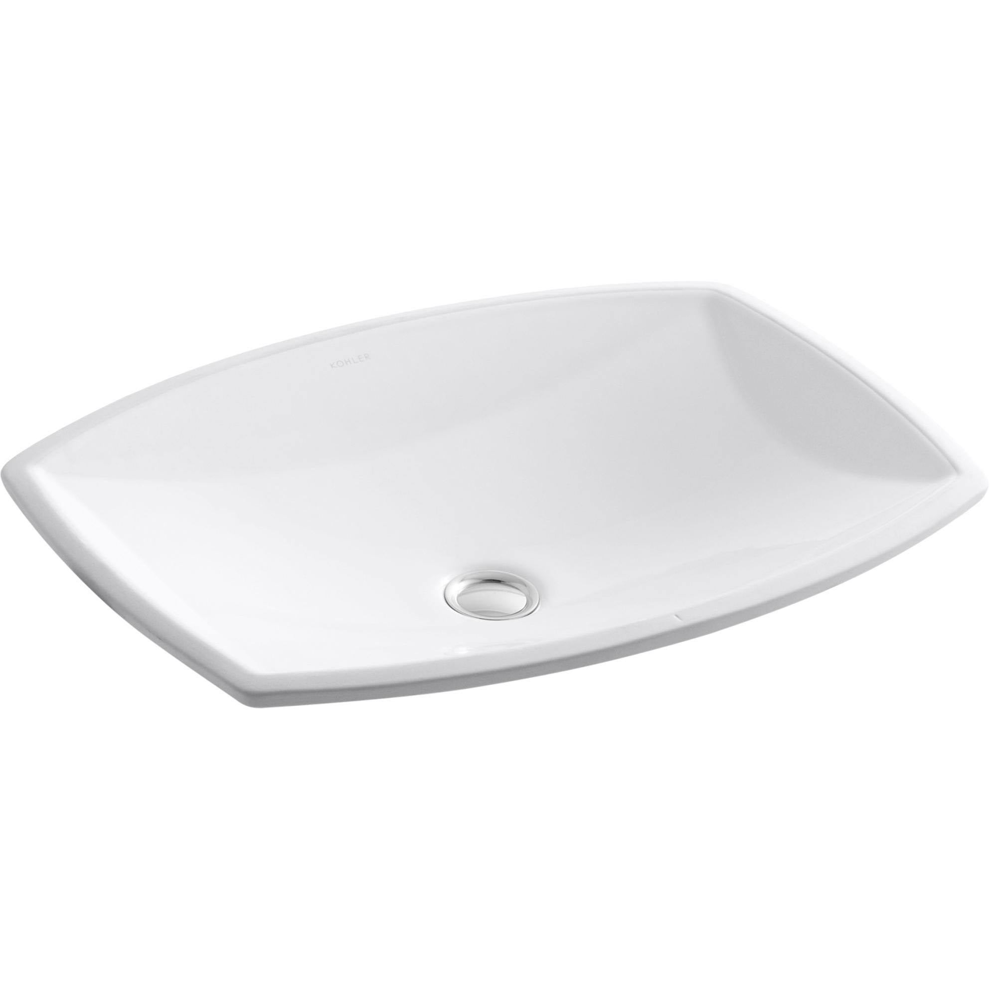KOHLER K-2382-0 Kelston Undermount Bathroom Sink, White