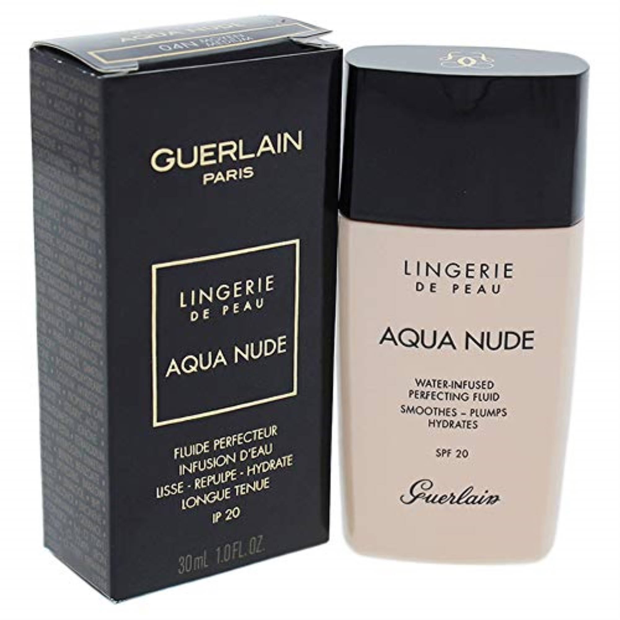 Guerlain Lingerie De Peau Aqua Nude Foundation SPF 20: 04N Medium - 1 oz