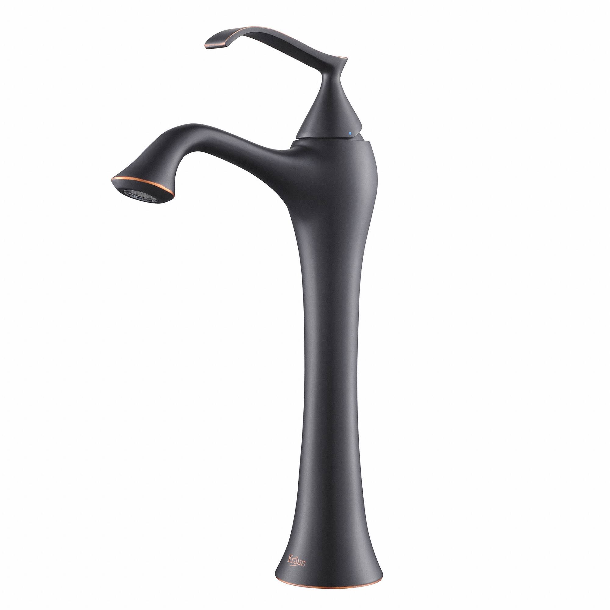 Kraus Kef-15000orb Ventus Single Hole u0026 Handle Vessel Bathroom Faucet Oil Rubbed Bronze