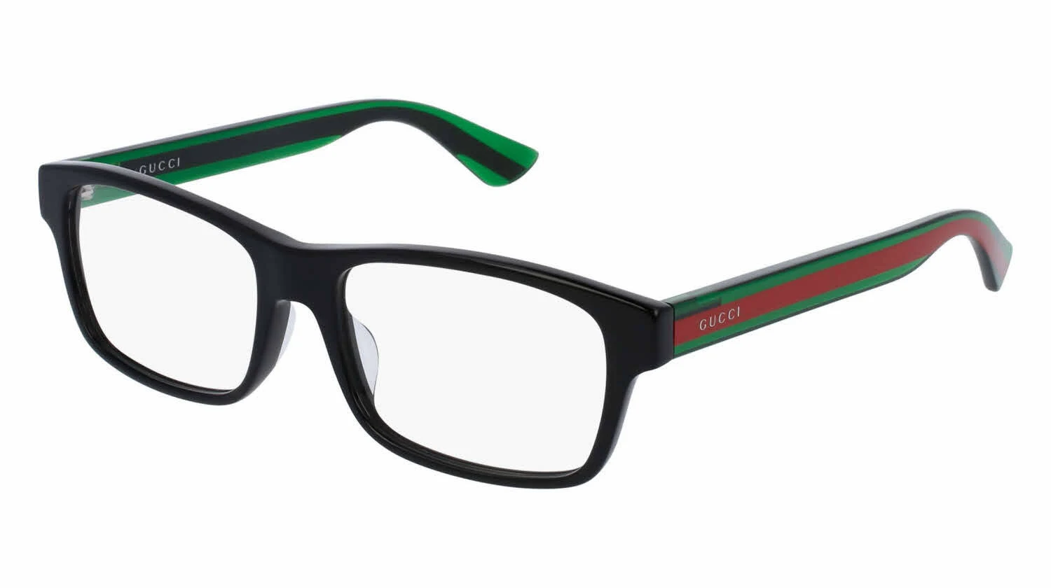 Gucci GG0006OA Eyeglasses - Black/Green (002)