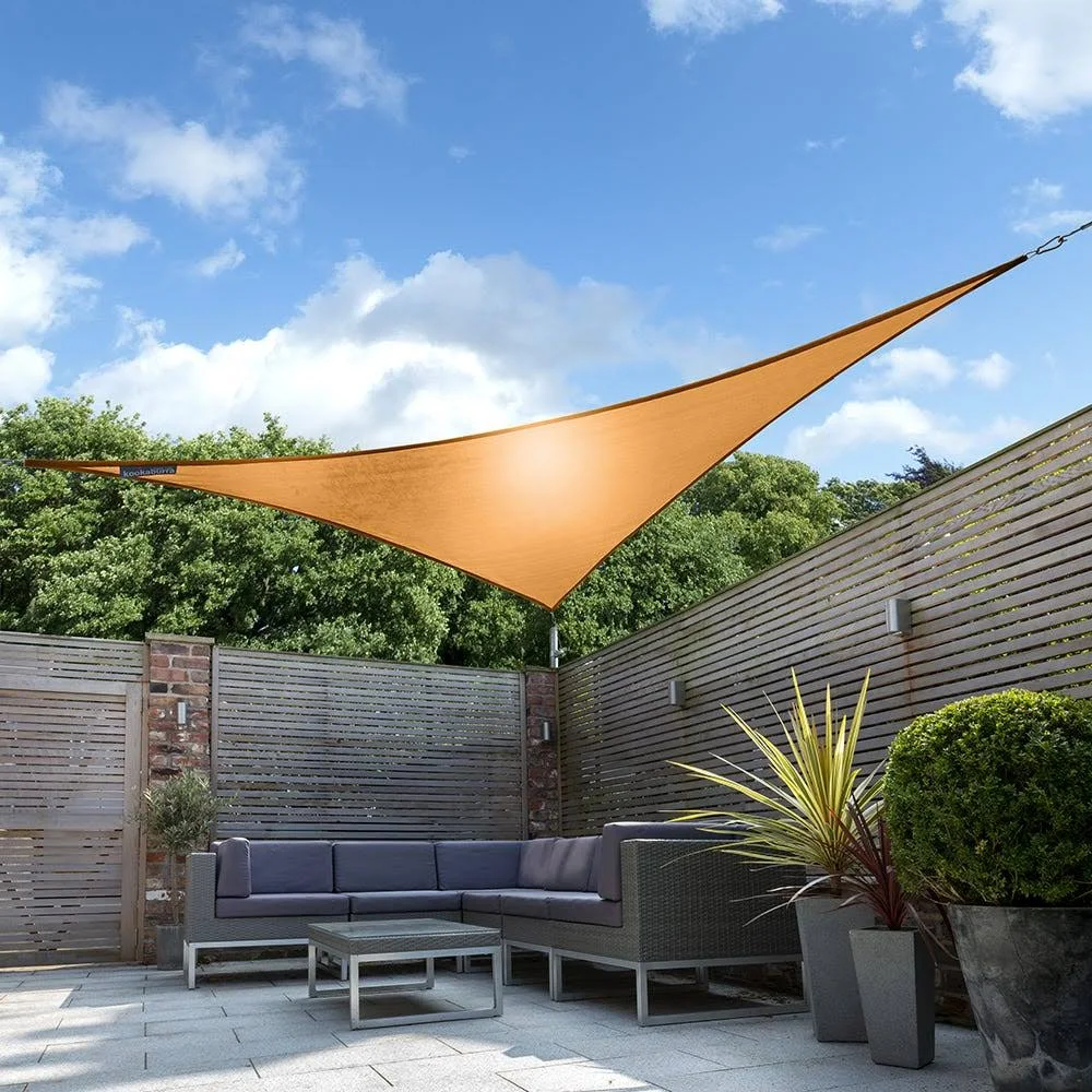 Kookaburra 16ft 5x22 Orange Waterproof Woven Triangle Sail Shade