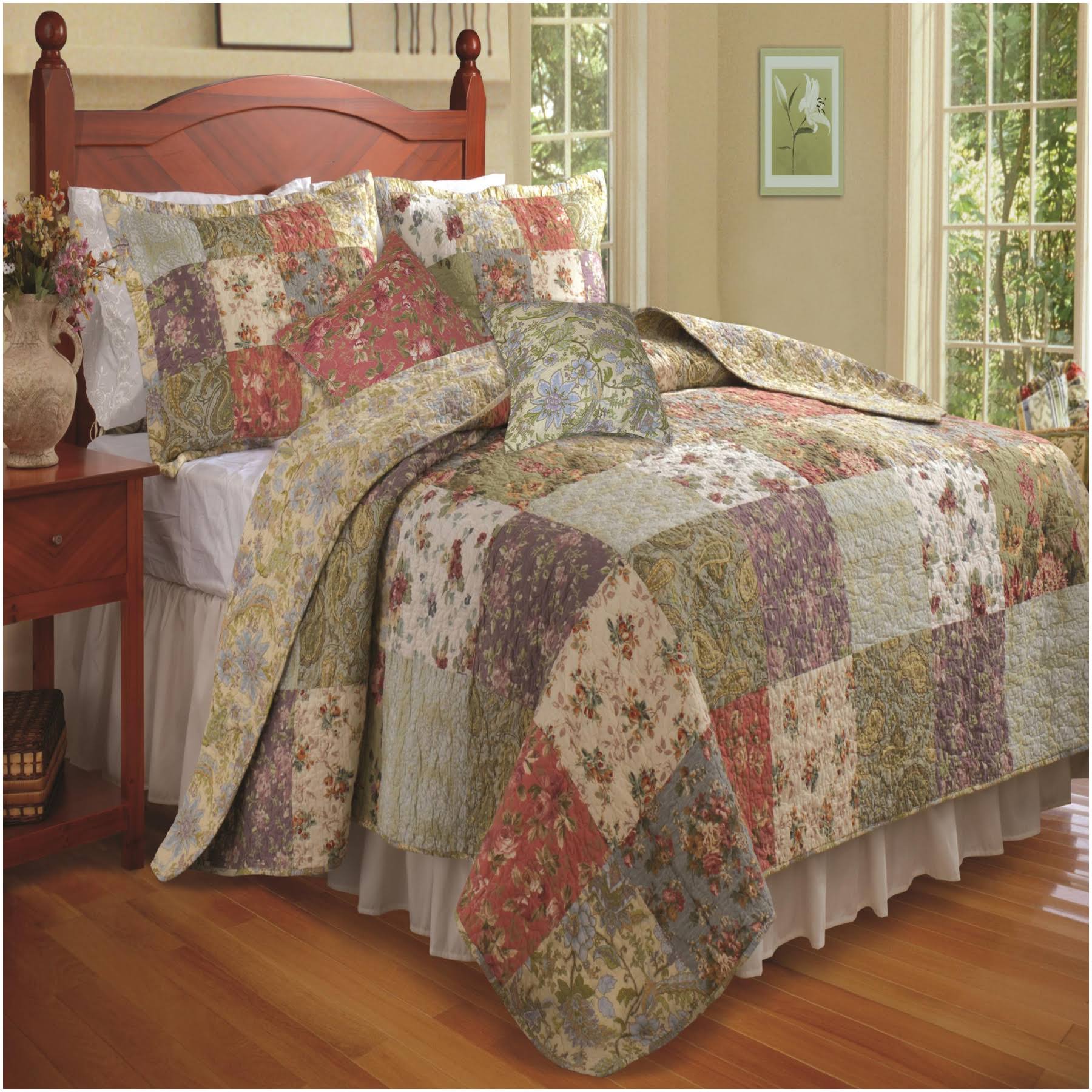 Greenland Home Blooming Prairie Full/Queen Quilt Bonus Set