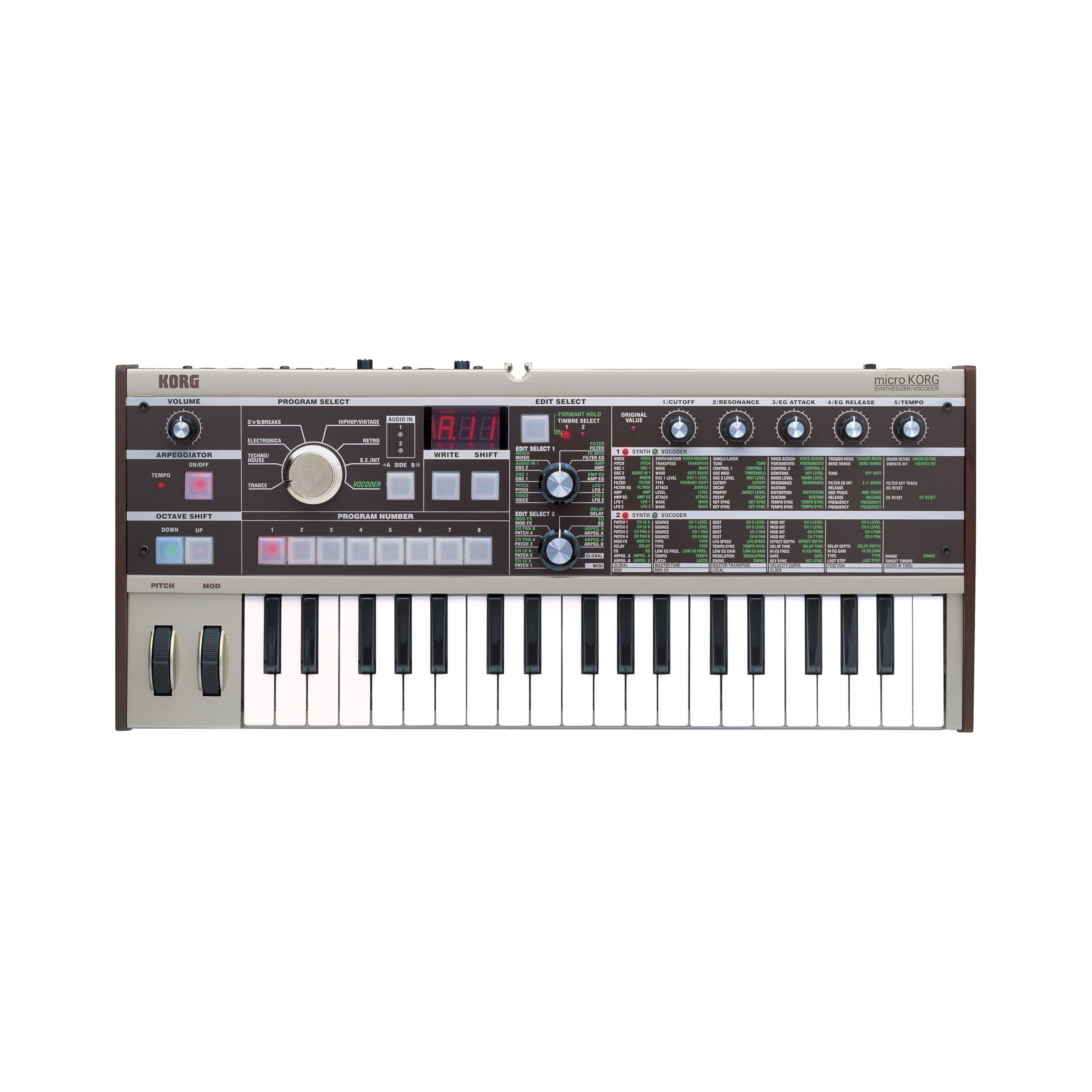 Korg Micro 37-Key Synthesizer and Vocoder
