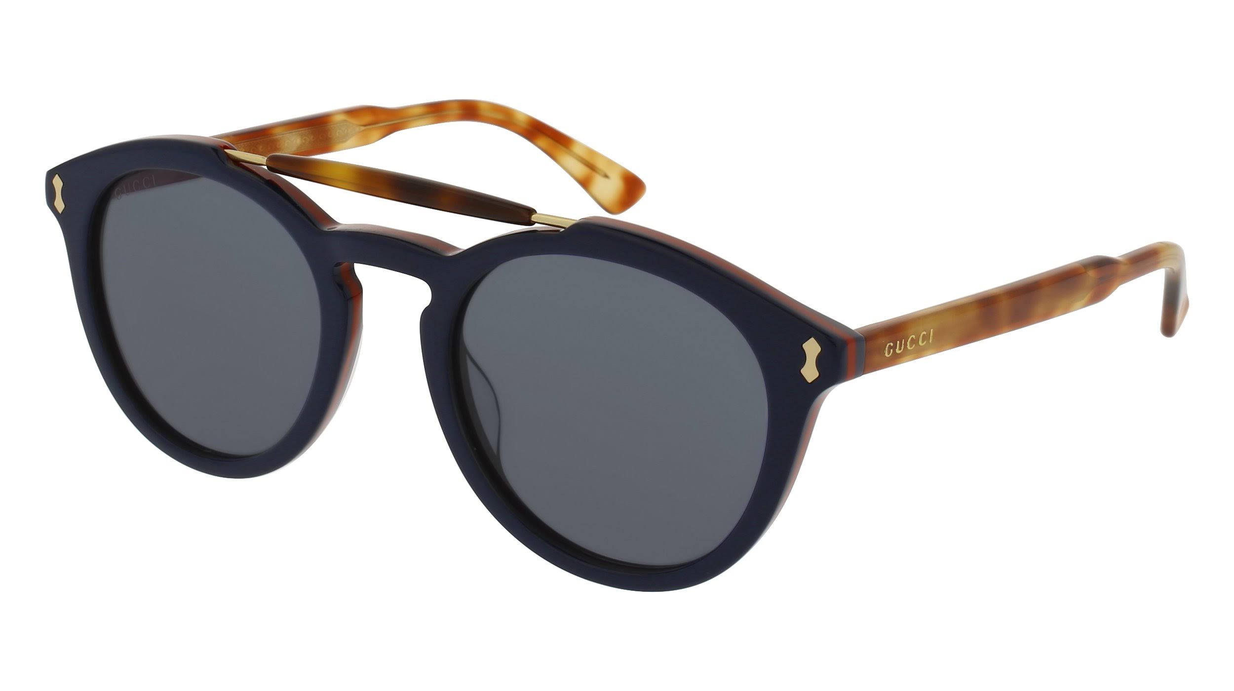 Gucci GG0124S Sunglasses - Blue/Havana (003)