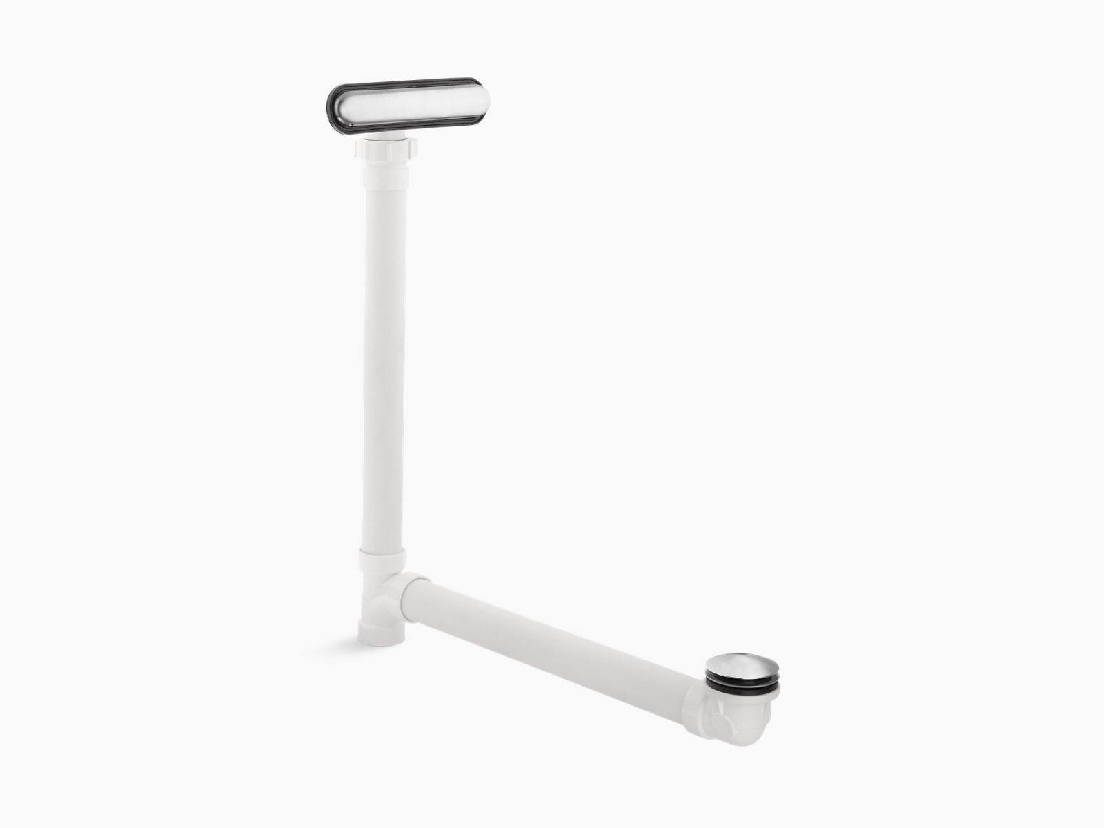 KOHLER K-7272-G Clearflo Slotted Overflow Bath Drain, Brushed Chrome