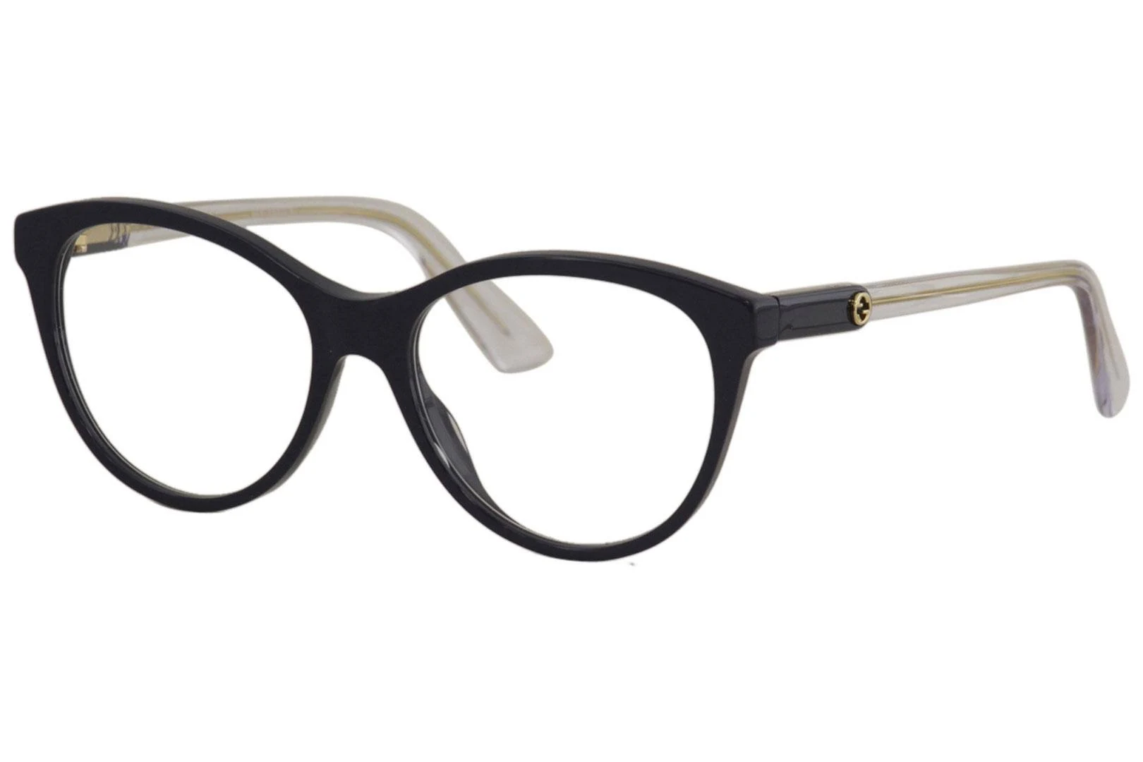 Gucci GG0486O 005 Blue Oval Eyeglasses