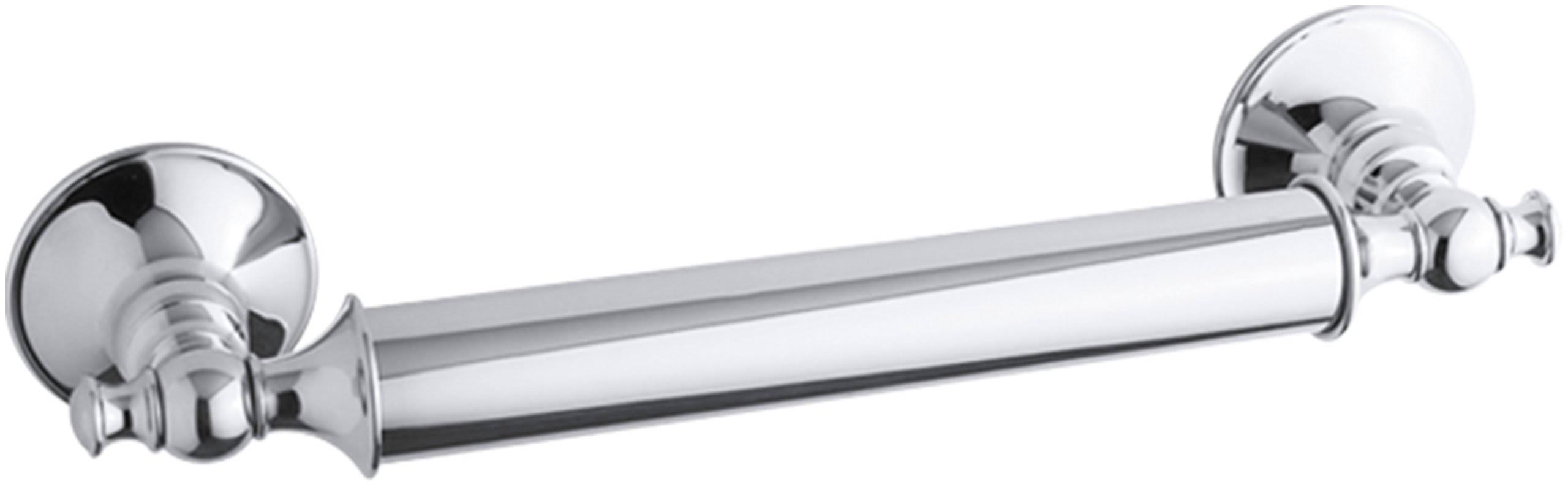 KOHLER K-11871-S Traditional 12 In. Grab Bar, Polished Stainless