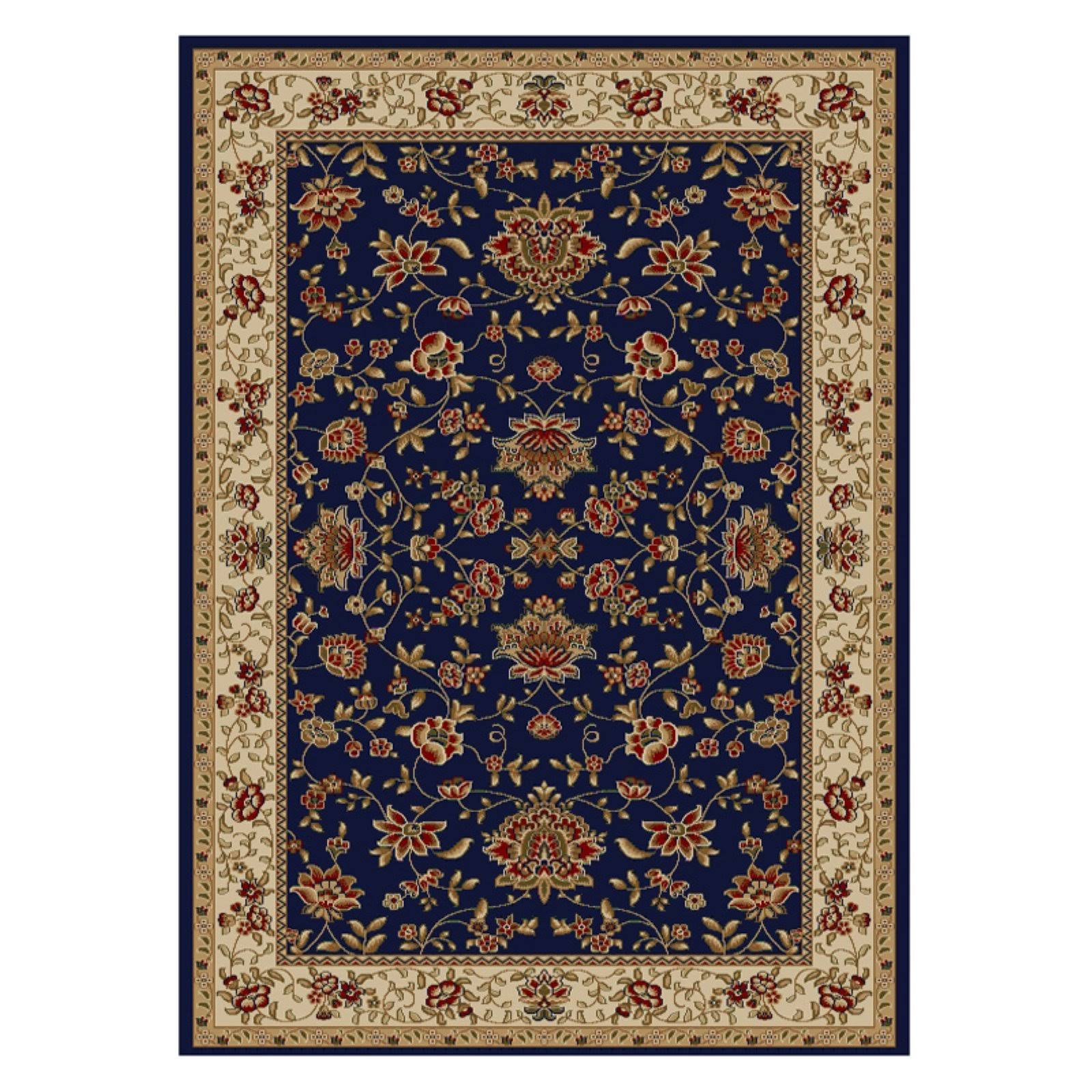 Radici Como 1597 9&10x22 x 12&10x22 Navy Area Rug