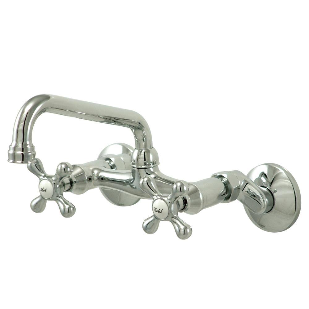 Kingston Brass Magellan Bridge Faucet, Polished Chrome