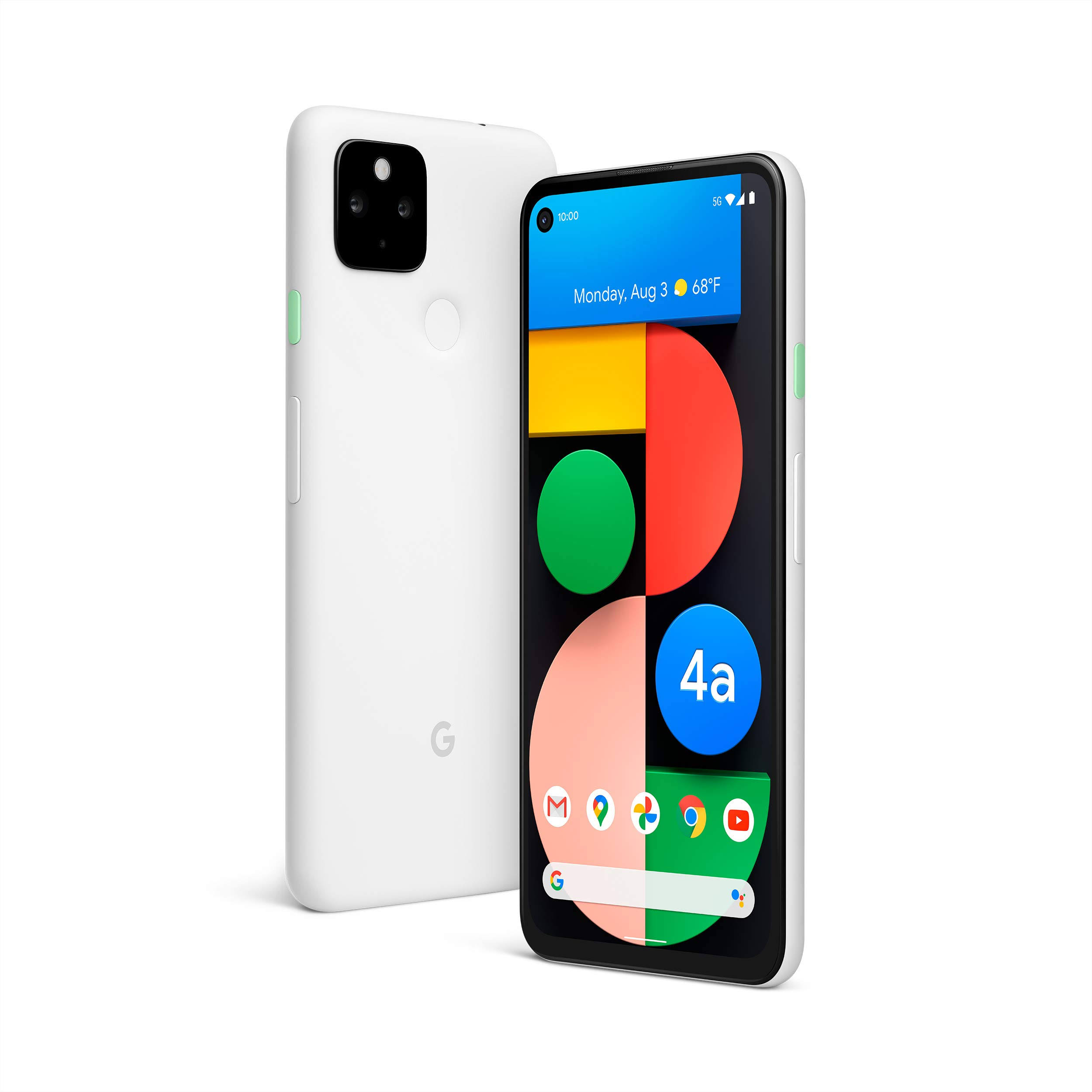 Google - Pixel 4A with 5G - Clearly White (Unlocked)