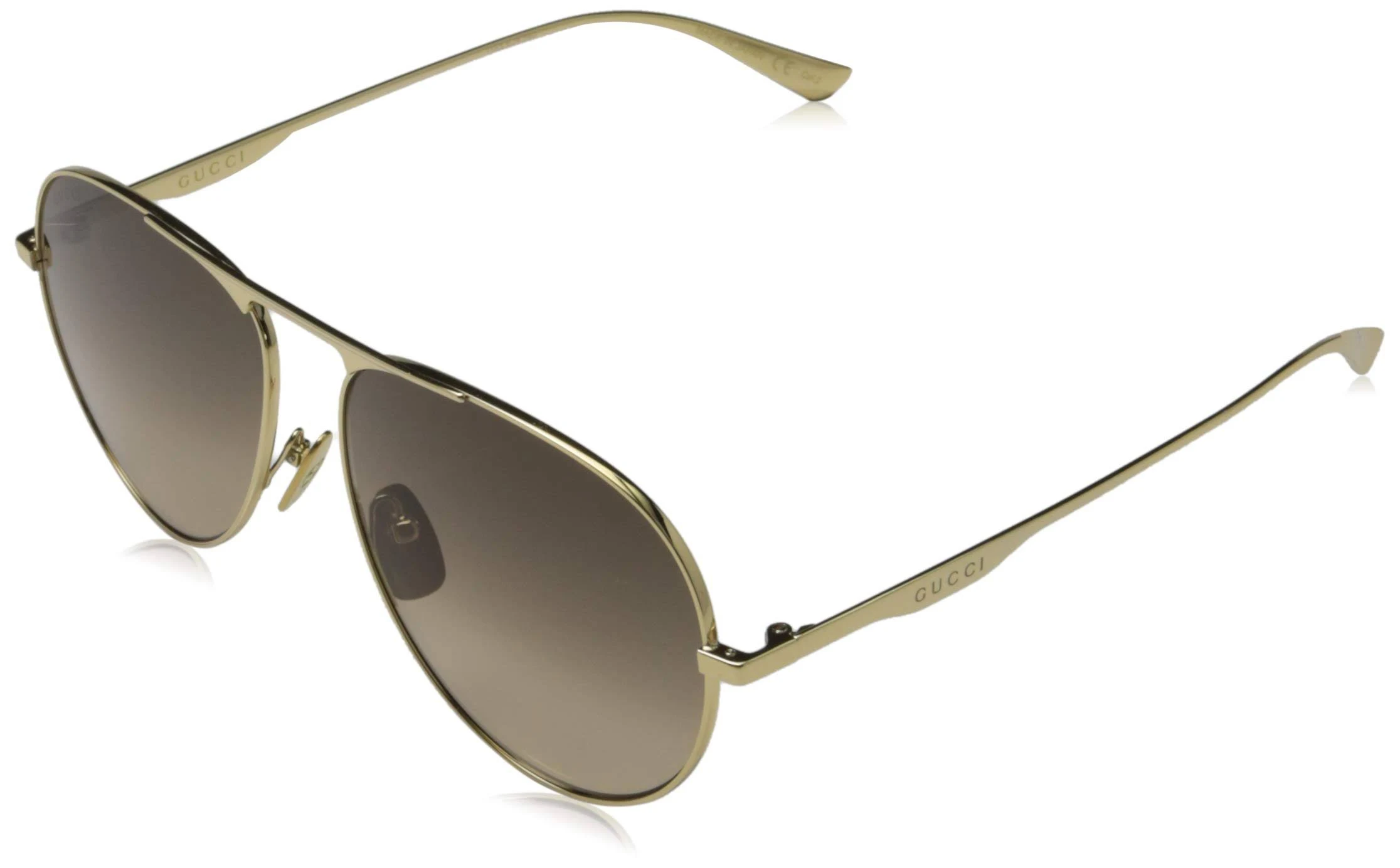 Gucci GG0334S 001 Sunglasses Gold 60mm