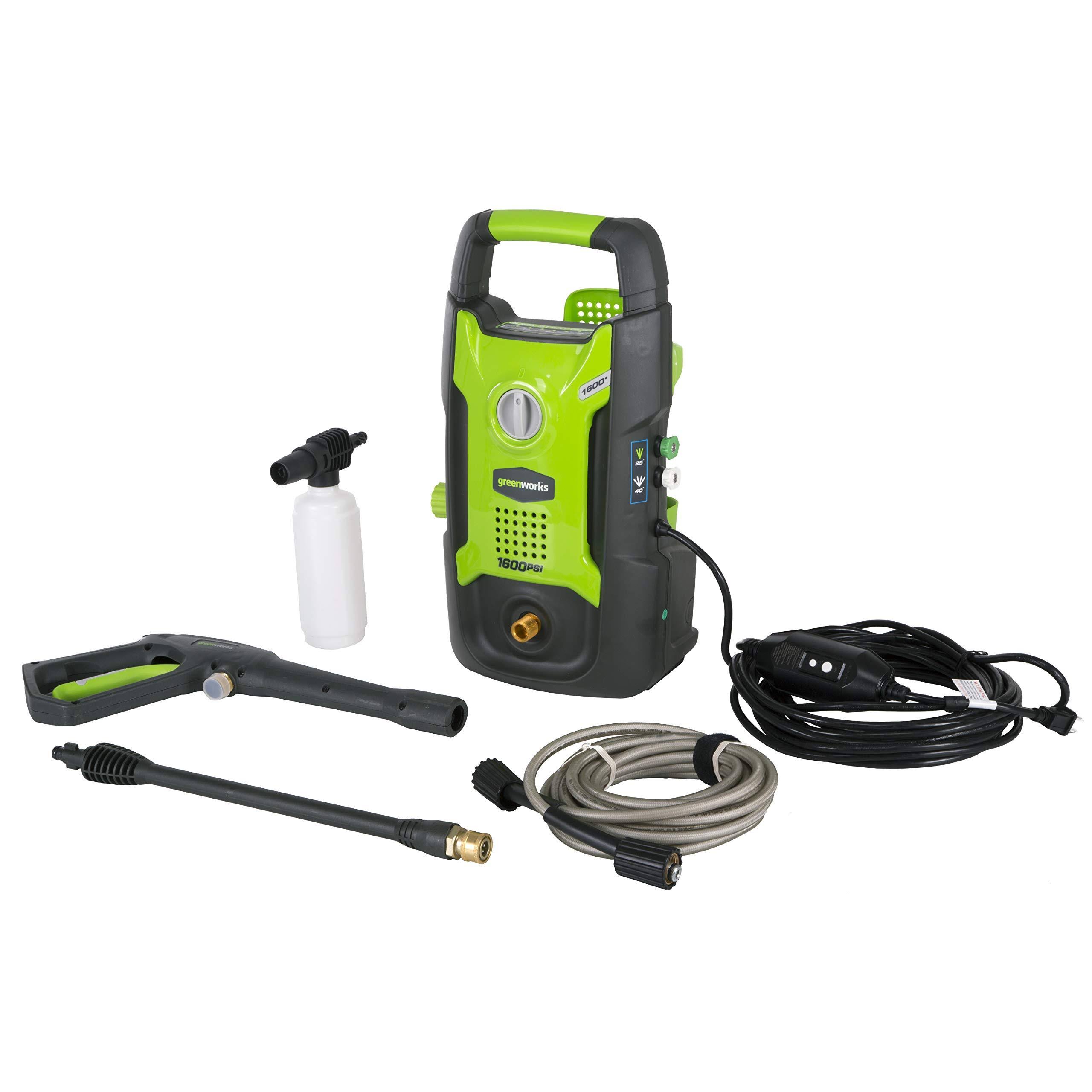 Greenworks GPW1602 13 Amp 1600 PSI 1.2 GPM Electric Pressure Washer