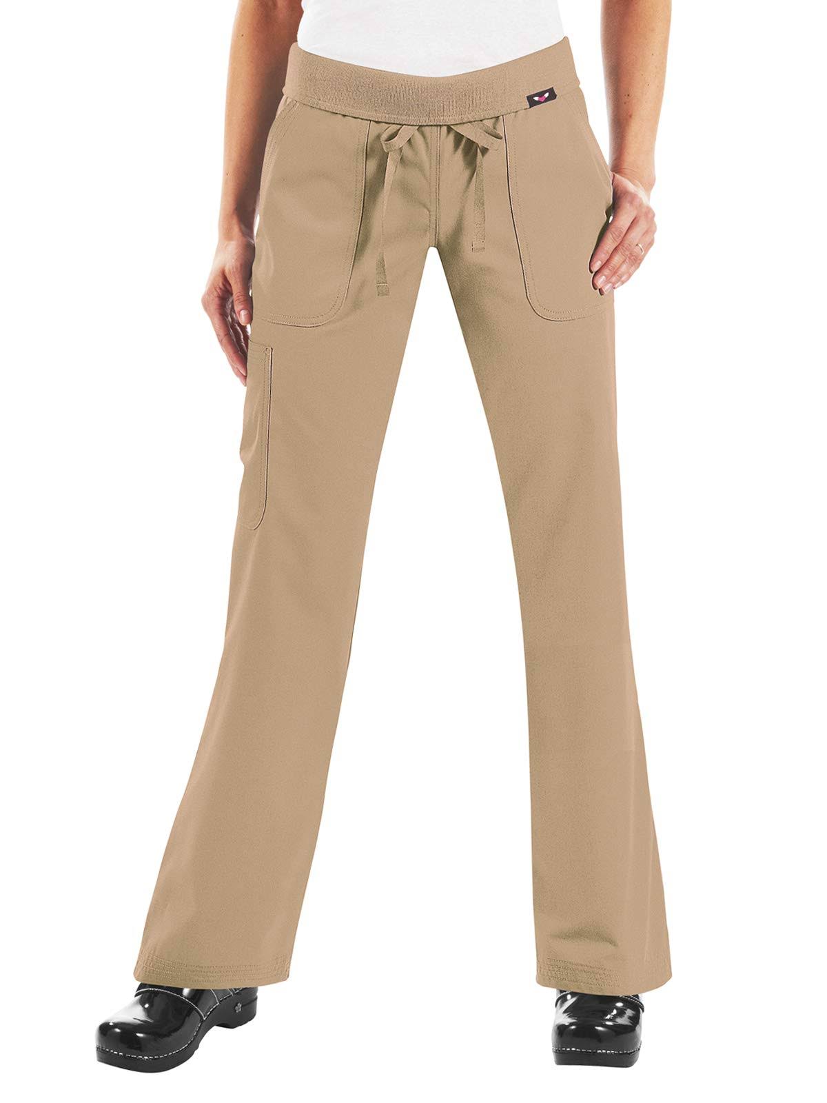 Koi Classics Women&s Morgan Yoga Style Scrub Pant, Camel
