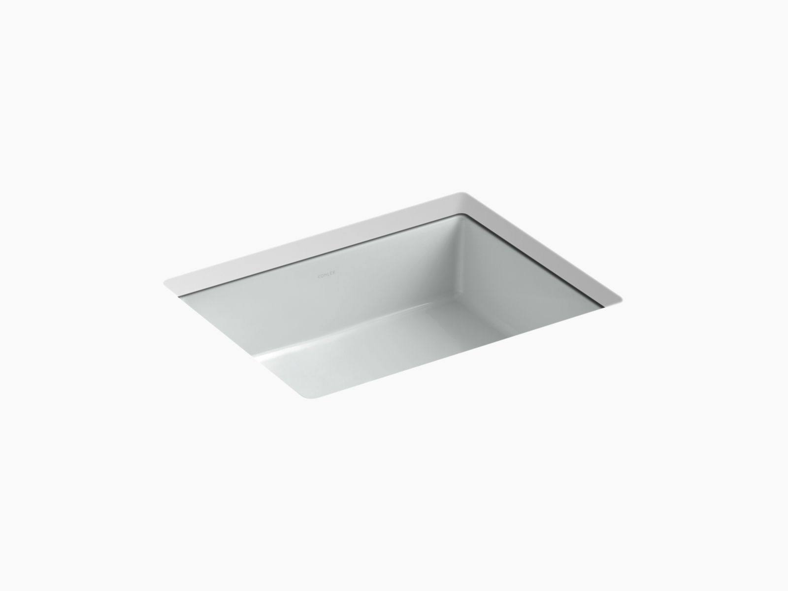 Kohler 2882-95 Verticyl Rectangle Undermount Bathroom Sink - Ice Grey