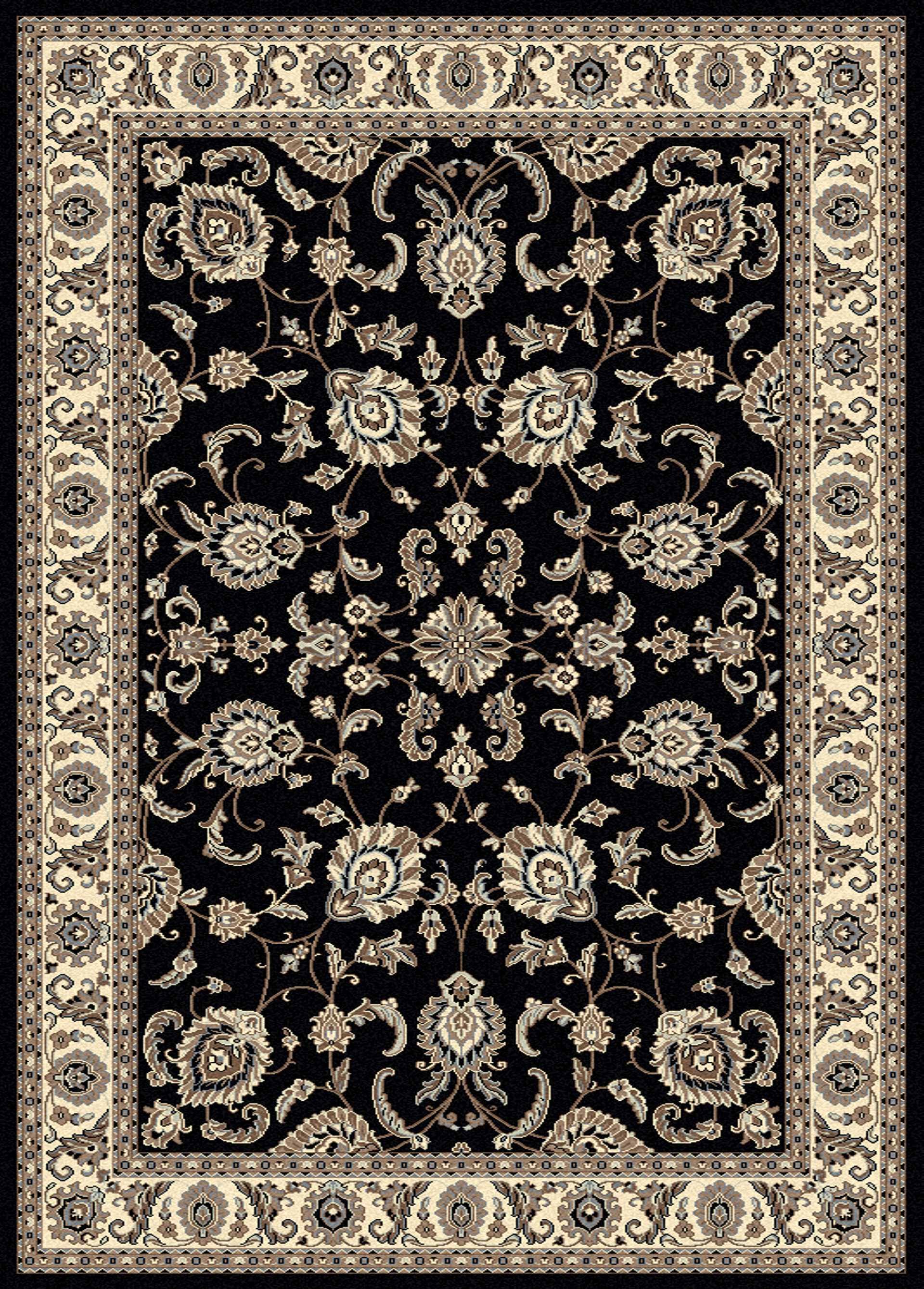 Radici Alba 1426 7&9x22 x 11&0x22 Black Area Rug