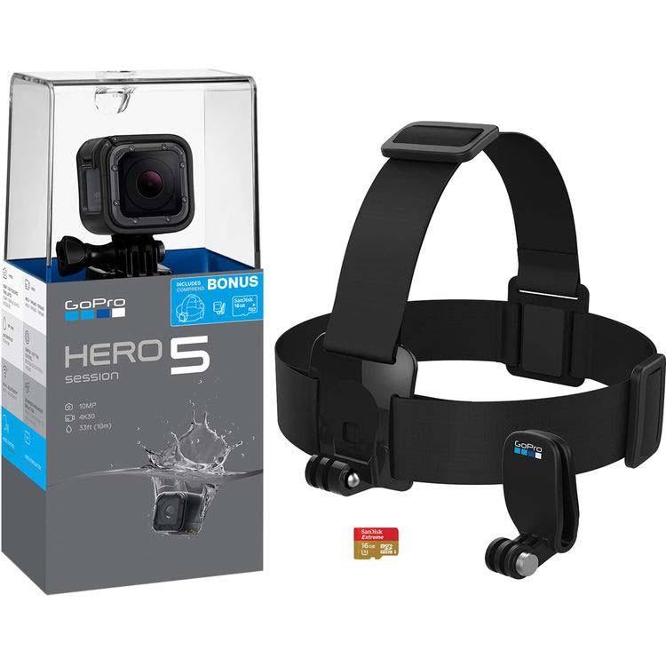 GoPro - HERO5 Session 4K Action Camera Bundle - Black