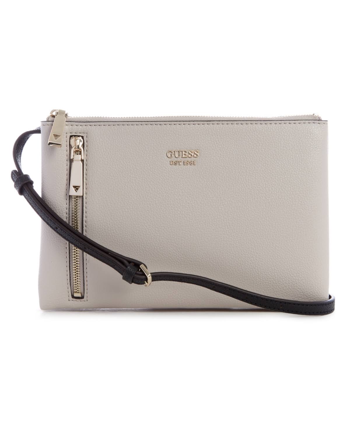 Guess Naya Double-Zip Crossbody - White Multi