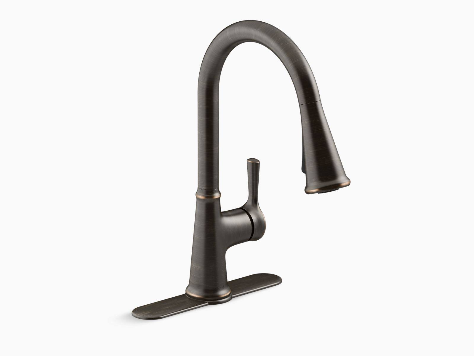 Kohler R21415-2BZ Tyne Pull-Down Kitchen Sink Faucet - Oil-Rubbed Bronze