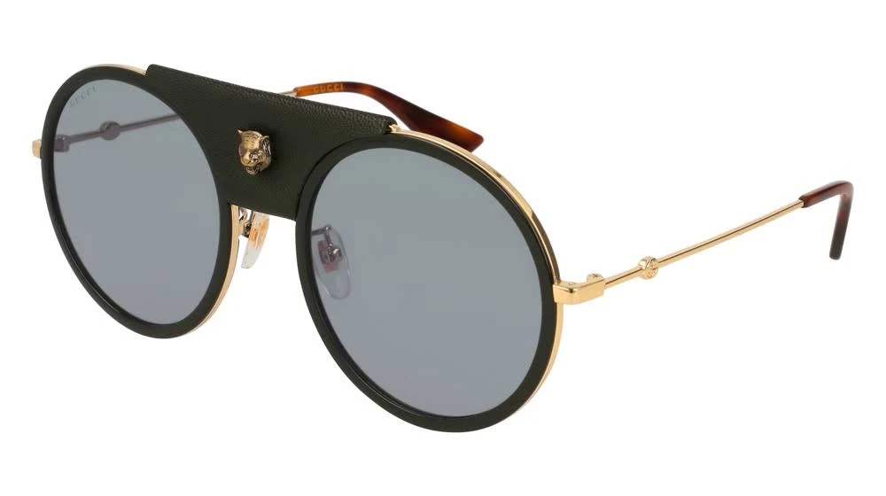 Gucci GG0061S 016 Gold Round Sunglasses