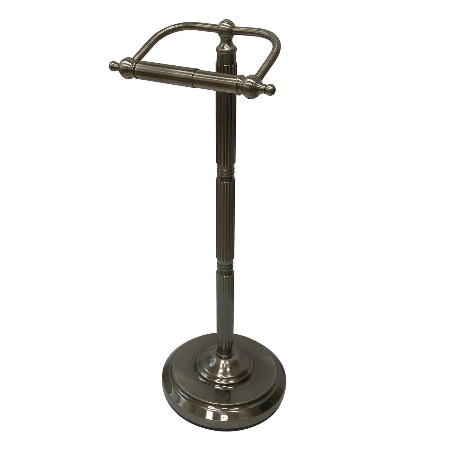 Kingston Brass CC2104 Georgian Freestanding Toilet Paper Holder Black Stainless
