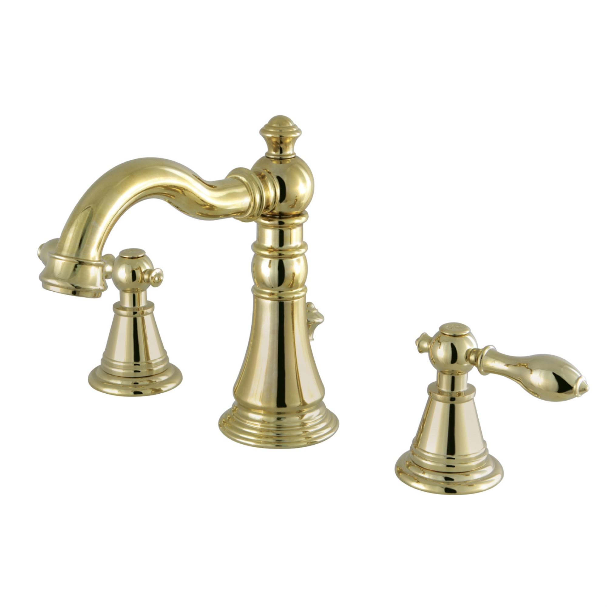 Kingston Brass Fsc1972al English Classic Widespread Bathroom Faucet, Polished Brass
