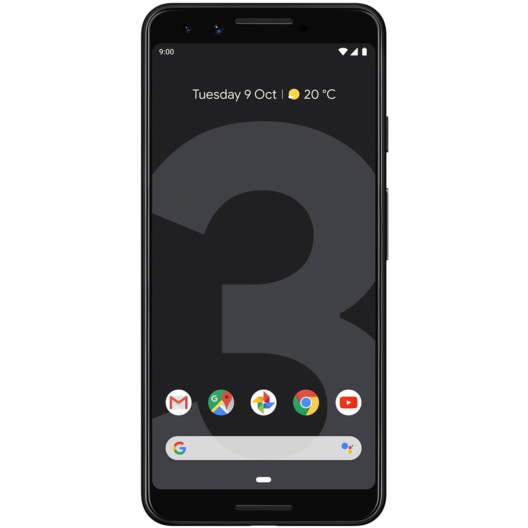 Google Pixel 3 64GB Unlocked GSM u0026 CDMA 4G LTE Android Phone w/ 12.2mp Rear u0026 Dual 8MP Front Camera - Just Black (Refurb