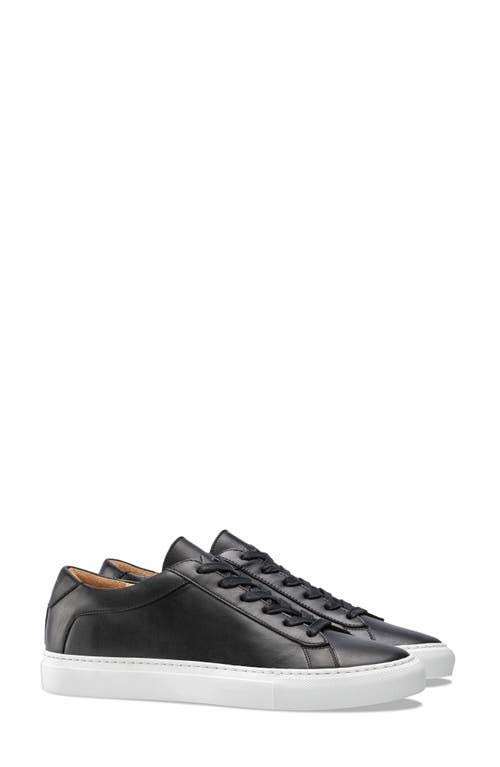 KOIO Capri Leather Sneaker, Size 5 in Black at Nordstrom
