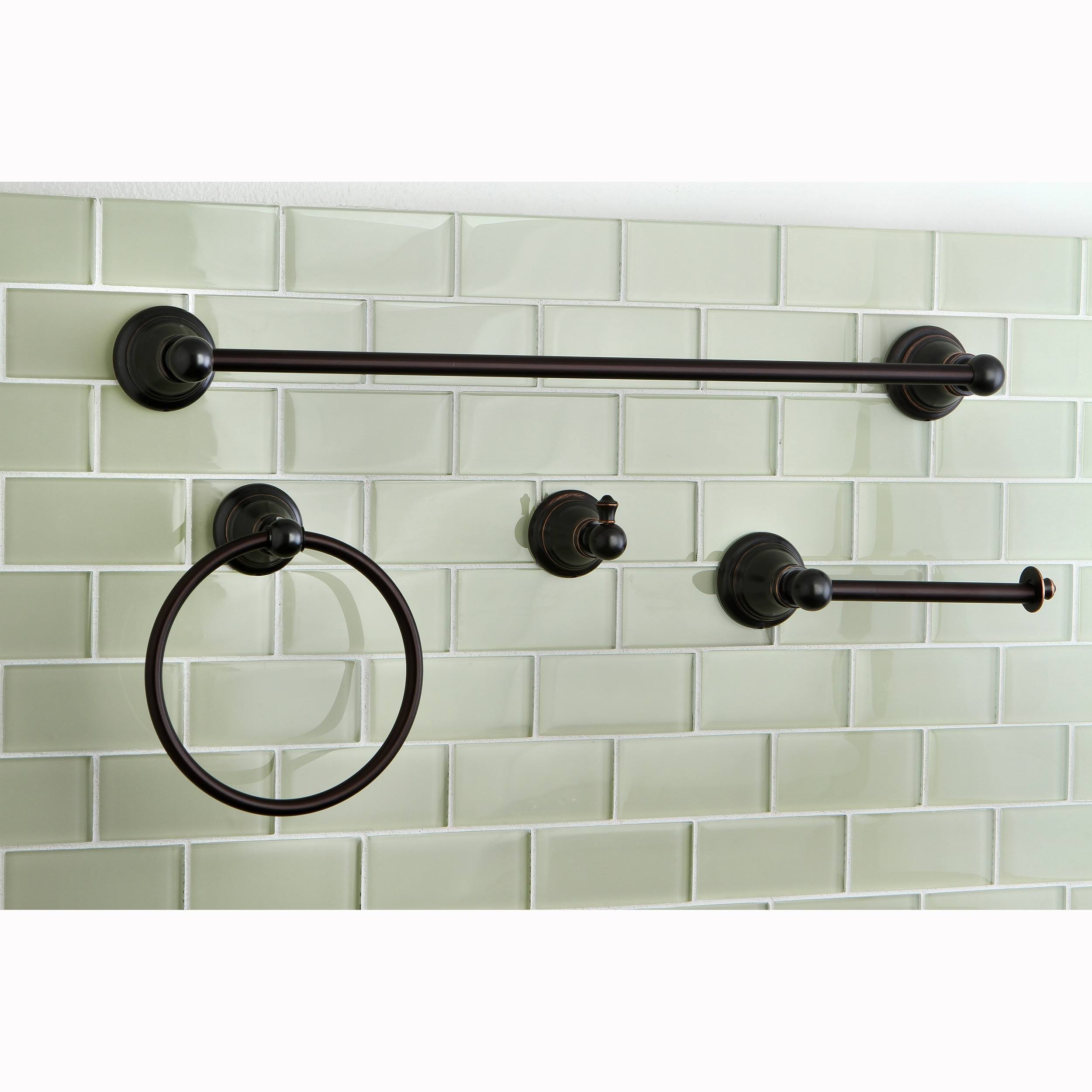 Kingston Brass Oil-Rubbed Bronze 4-Piece Bathroom Accessory Set