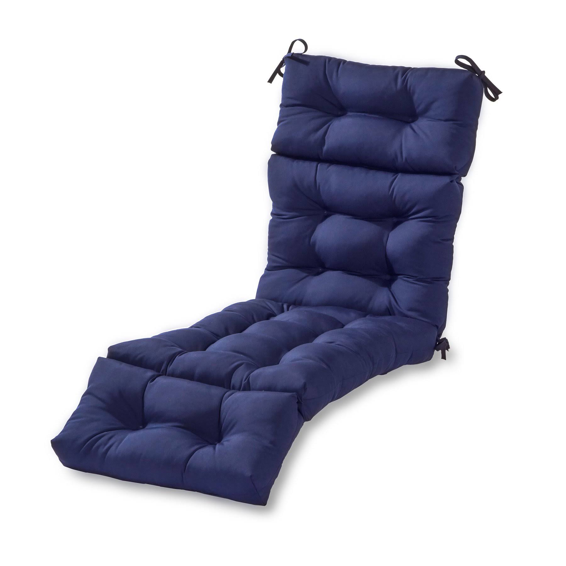 Greendale Home Fashions 72-Inch Outdoor Chaise Lounge CUSHION, Navy