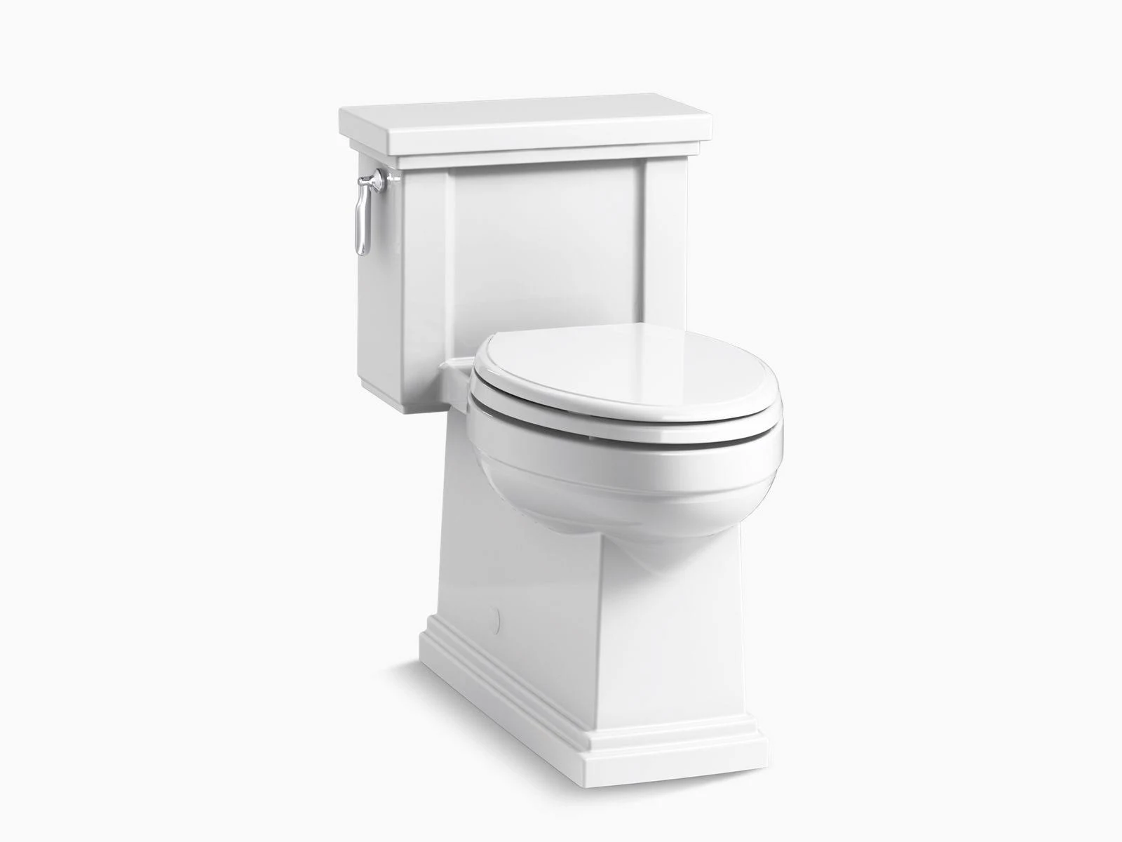 Kohler K-3981-0 Tresham Comfort Height One-Piece Compact Elongated 1.28 GPF Toilet with AquaPiston Flush Technology White