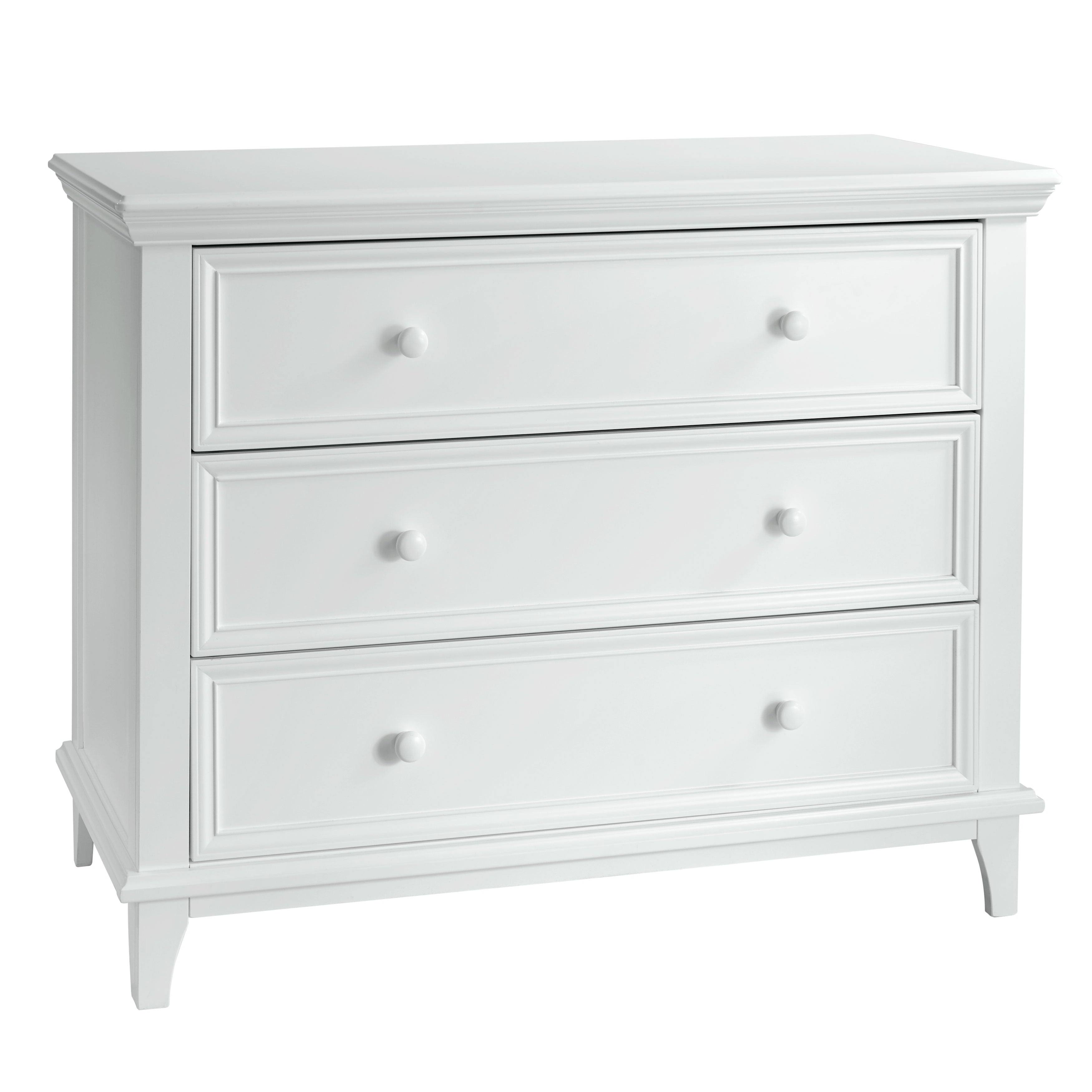 Kolcraft Transitional 3-Drawer Dresser White