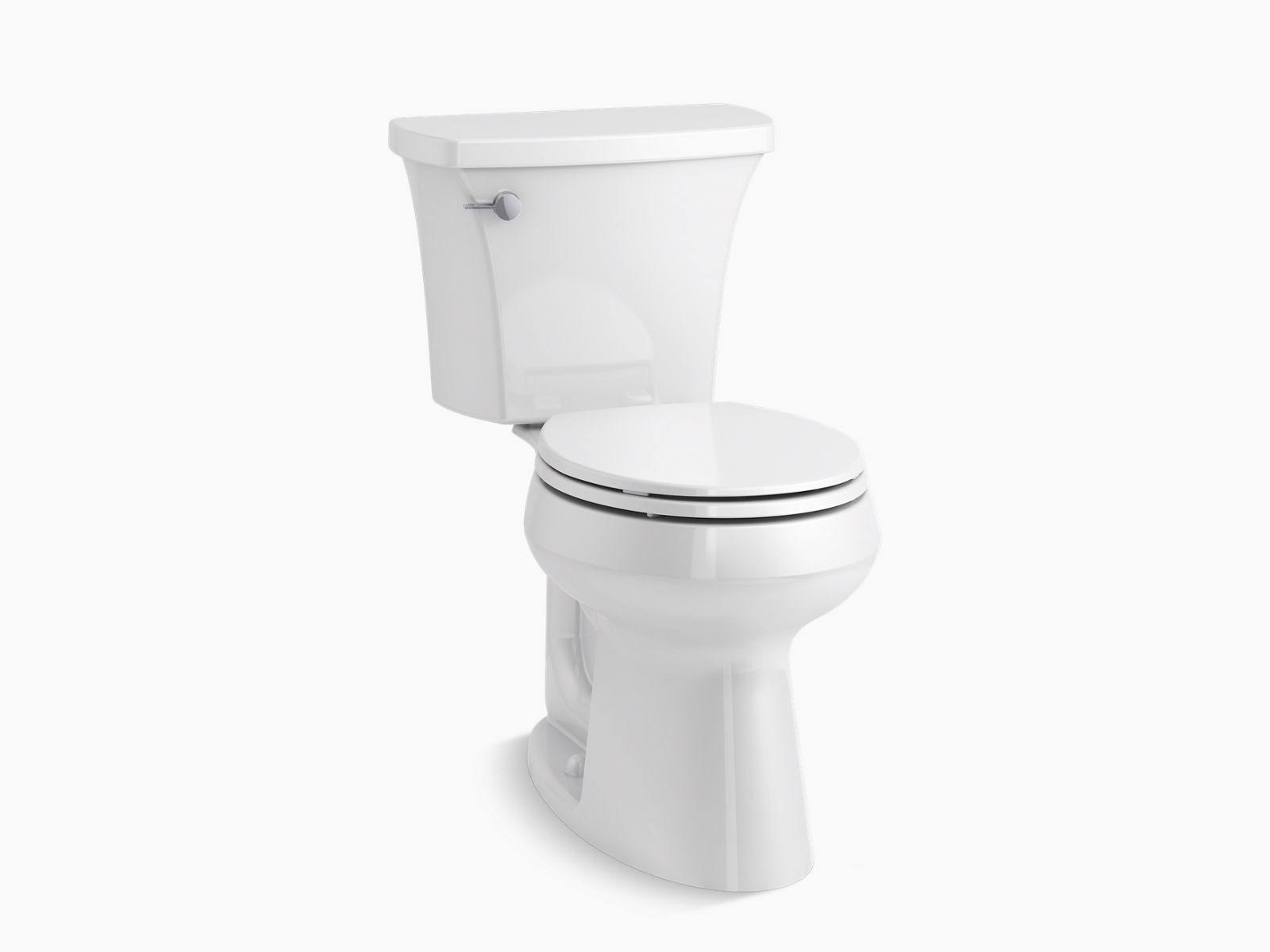 Kohler Highline Arc The Complete Solution 2-Piece 1.28 GPF Single Flush Round-Front Toilet in White (Slow-Close Seat Included) 7