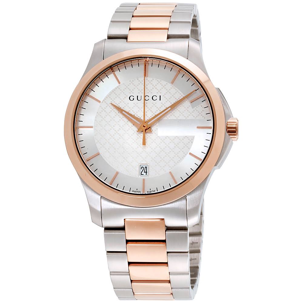 Gucci Women&s YA126473 &G-Timeless& Two-Tone Stainless Steel Watch