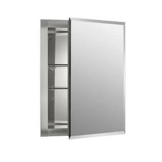 Kohler 15.5 in. W x 19.5 in. H x 5 in. D Aluminum Recessed Medicine Cabinet