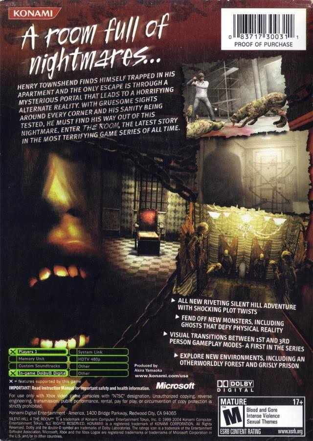 Silent Hill 4: The Room - Xbox