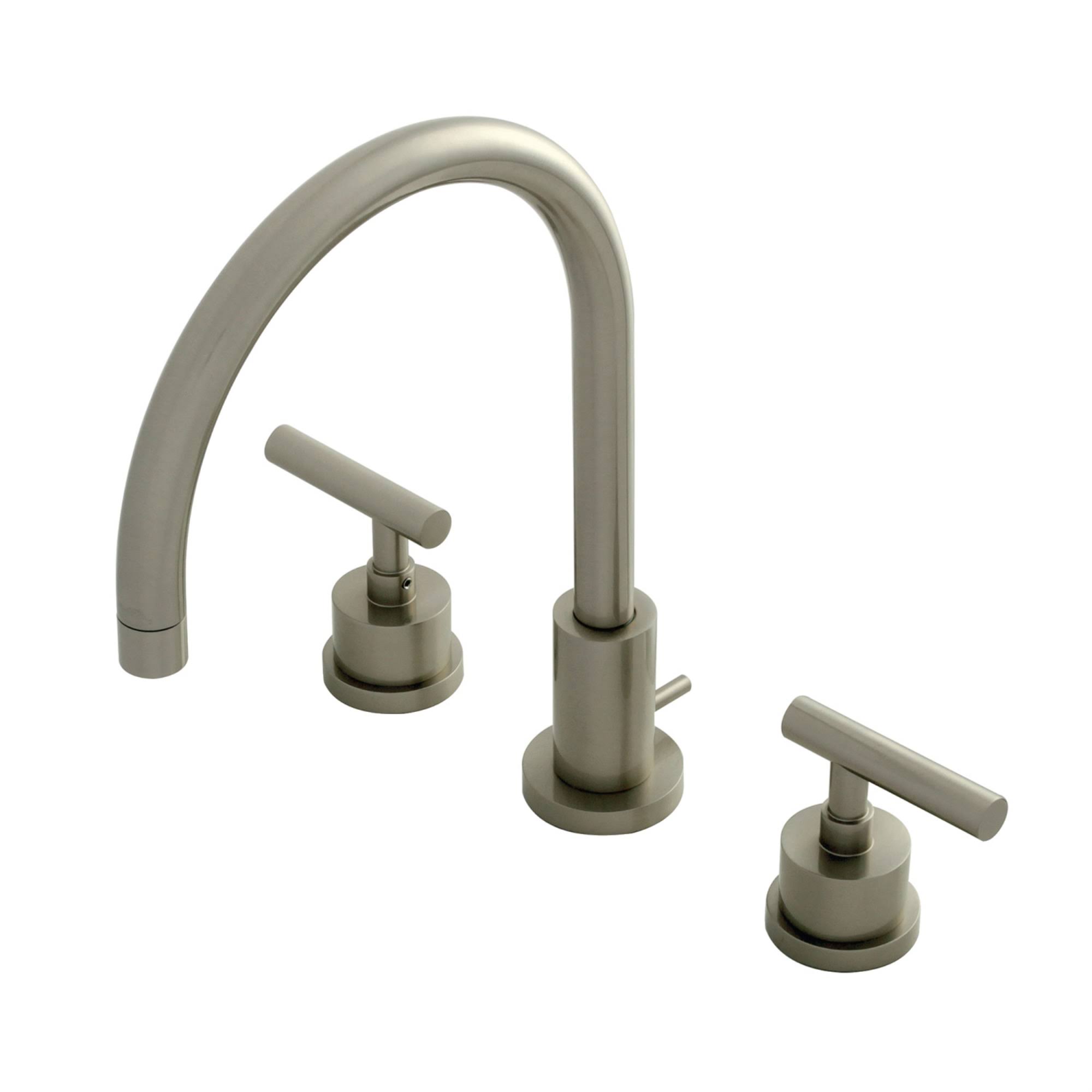 Kingston Brass KS8928CML 8x22 Widespread Bathroom Faucet, Brushed Nickel