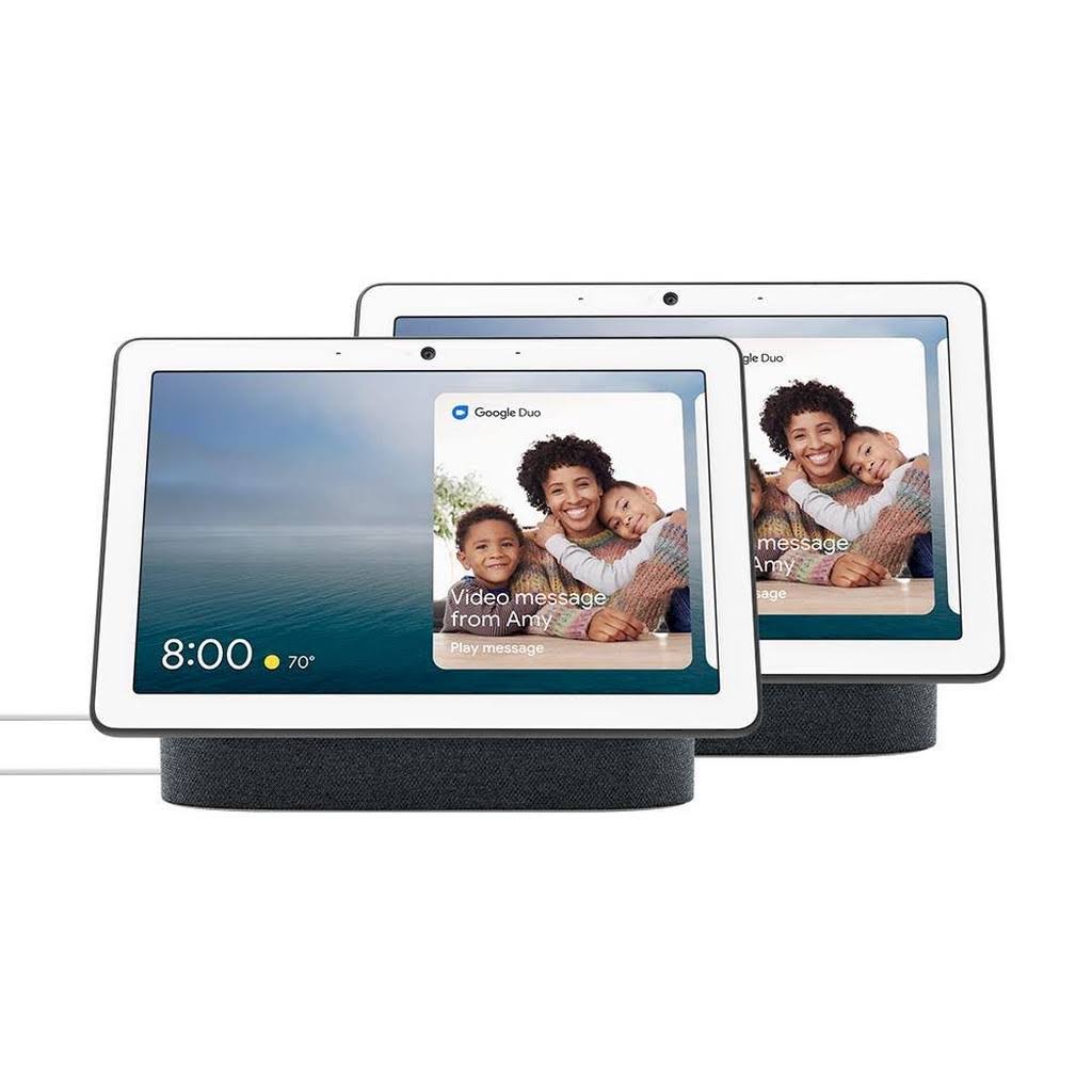 Google Nest Hub Max in Charcoal (2-Pack), Grey
