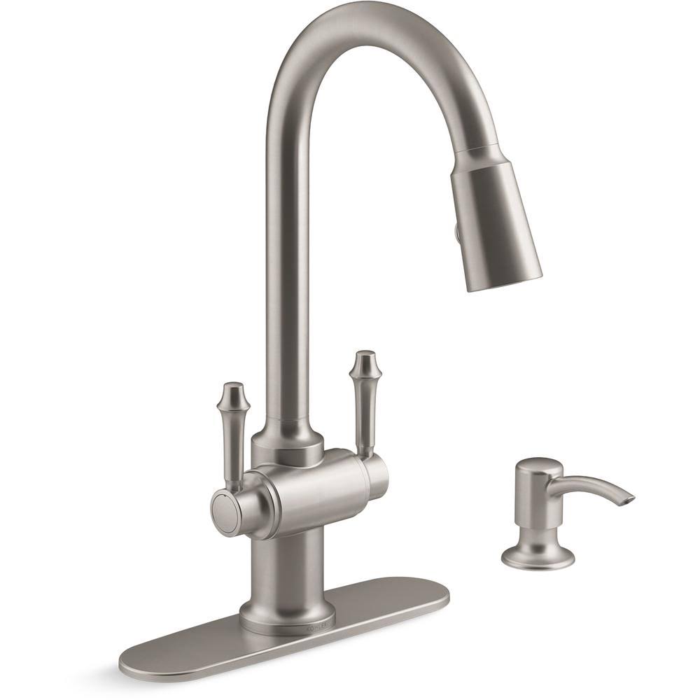 Thierry 2-Handle Pull-Down Kitchen Faucet