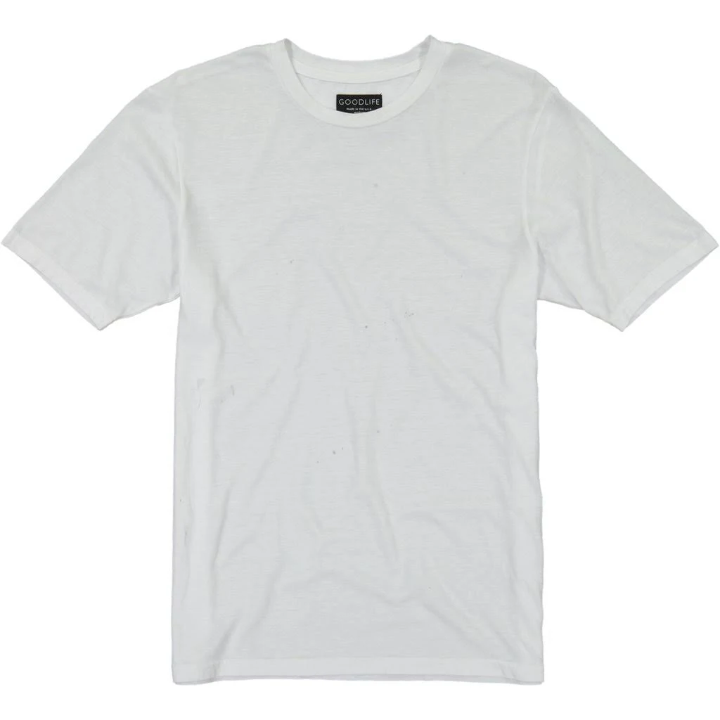Goodlife Supima Classic Crew in White, Size: Medium