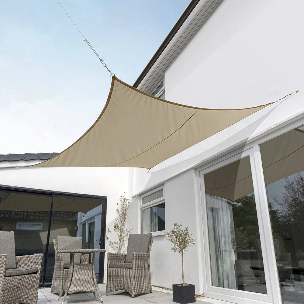 Kookaburra 9ft 10x22 Mocha Brown Woven Water Resistant Square Sail Shade