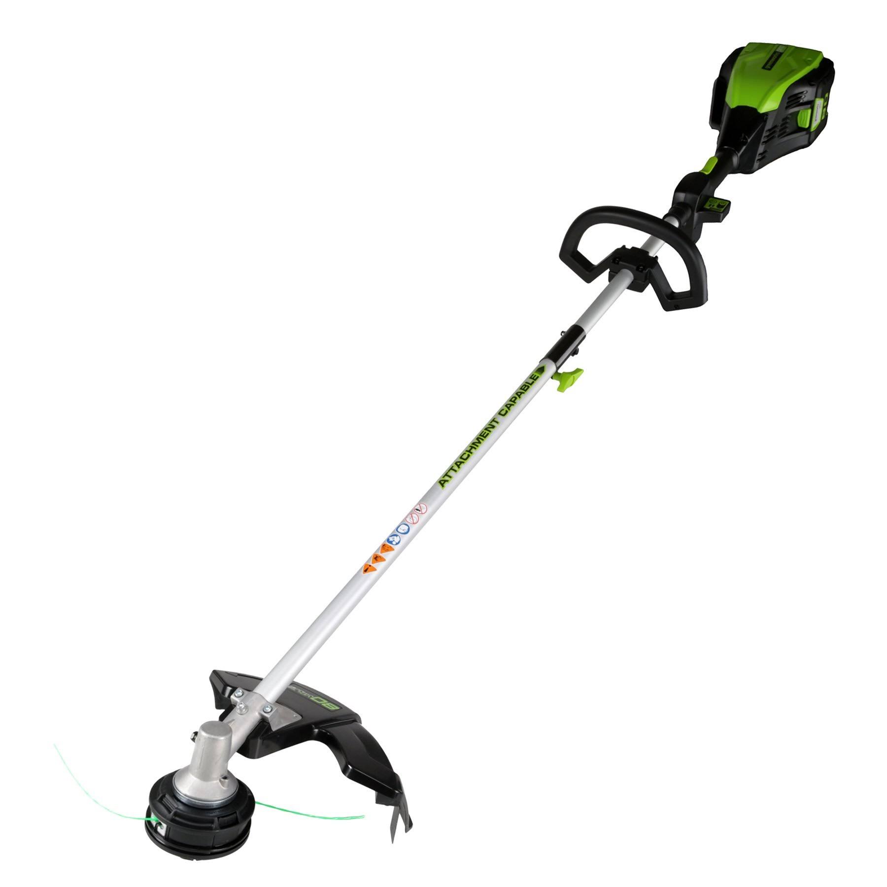 Greenworks 16-inch Pro 80V Cordless String Trimmer Attachment Capable, Battery