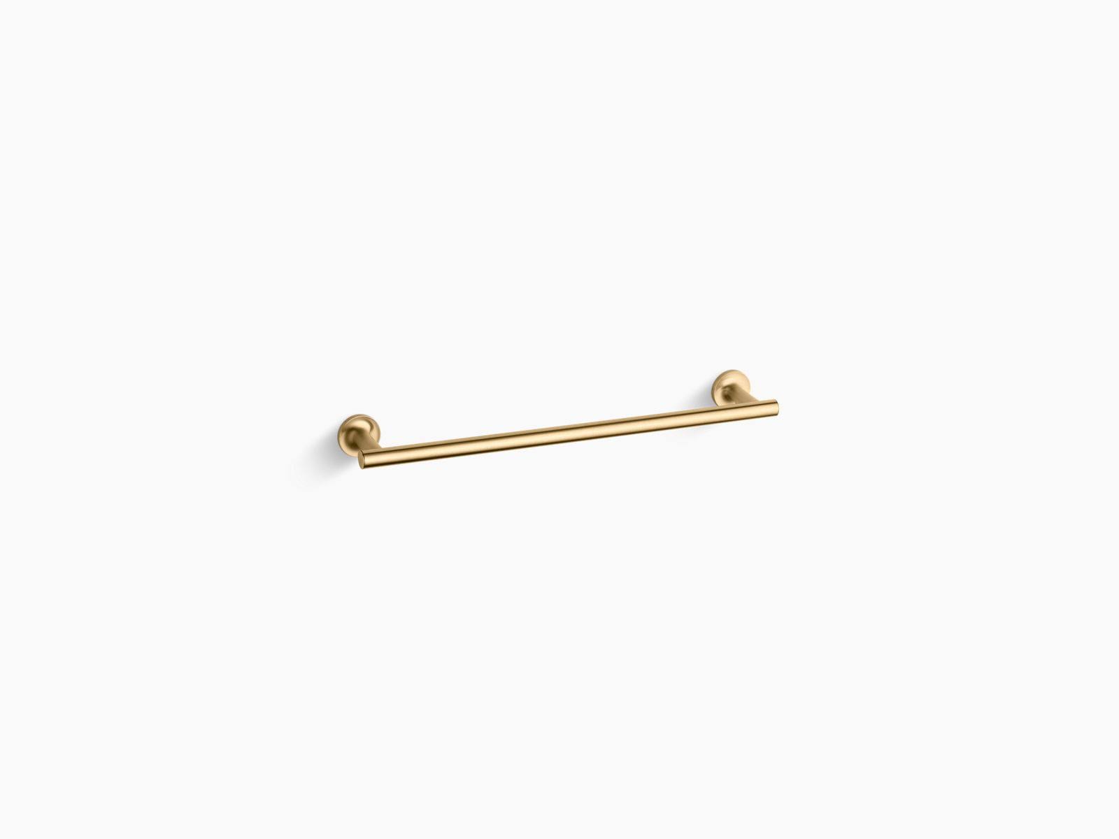 Kohler K-14435-BGD Purist 18x22 Towel Bar - Vibrant Moderne Brushed Gold