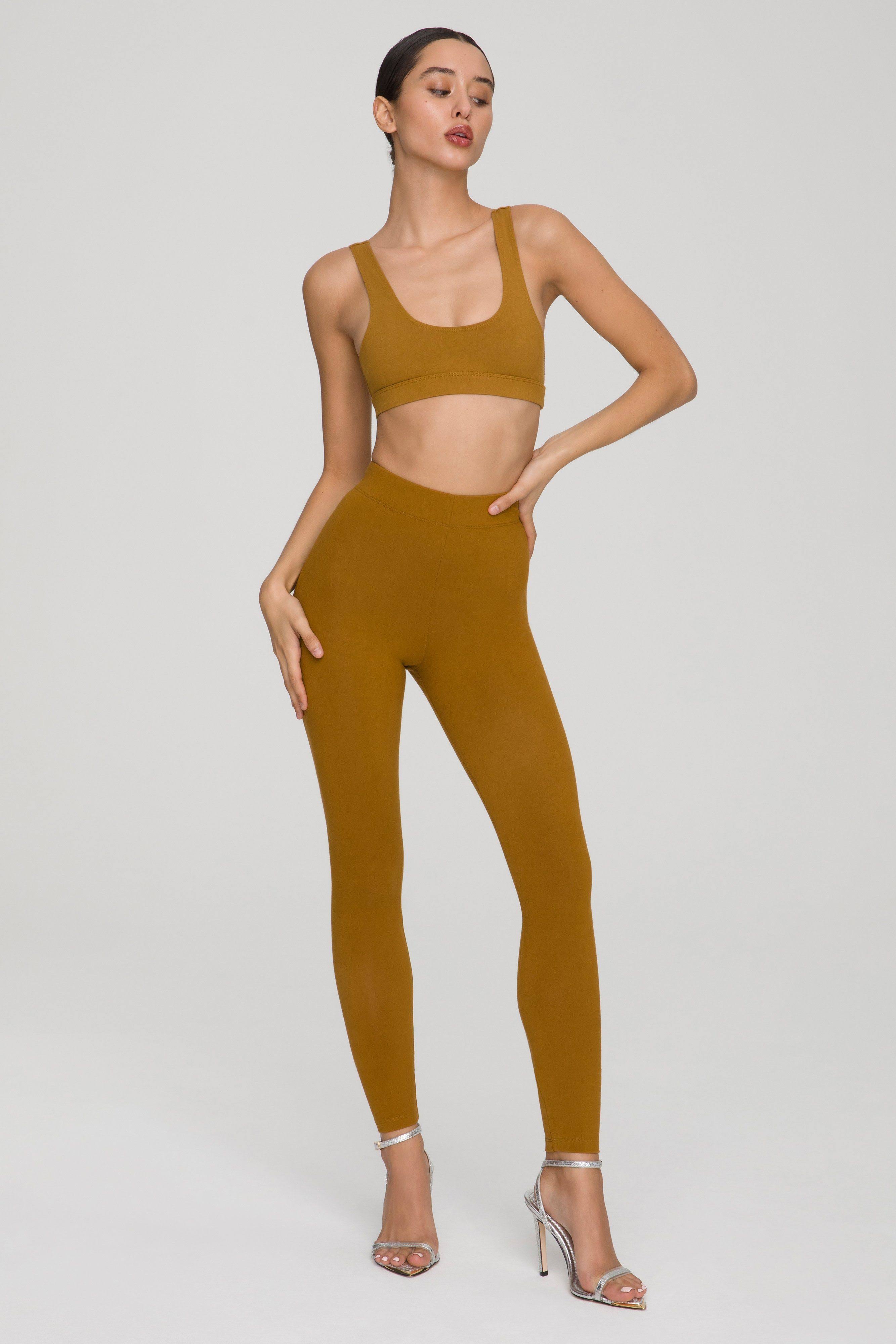 Women&s Essential Legging in Bronze Brown Size 2 | Good American