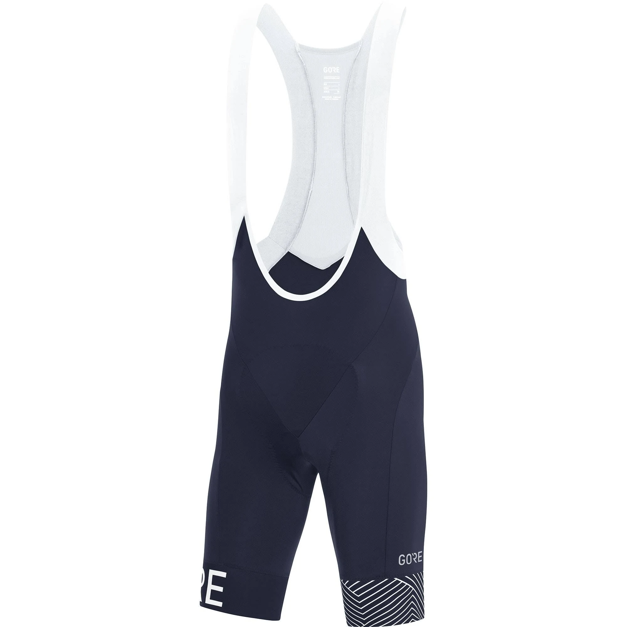 Gore Wear C5 Optiline Bib Shorts+ - M - Orbit Blue-White