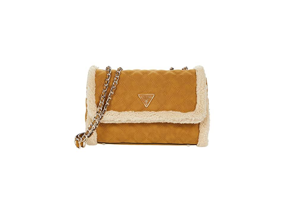 Guess Cessily Convertible Crossbody Flap Cross Body Handbags Nutmeg : One Size