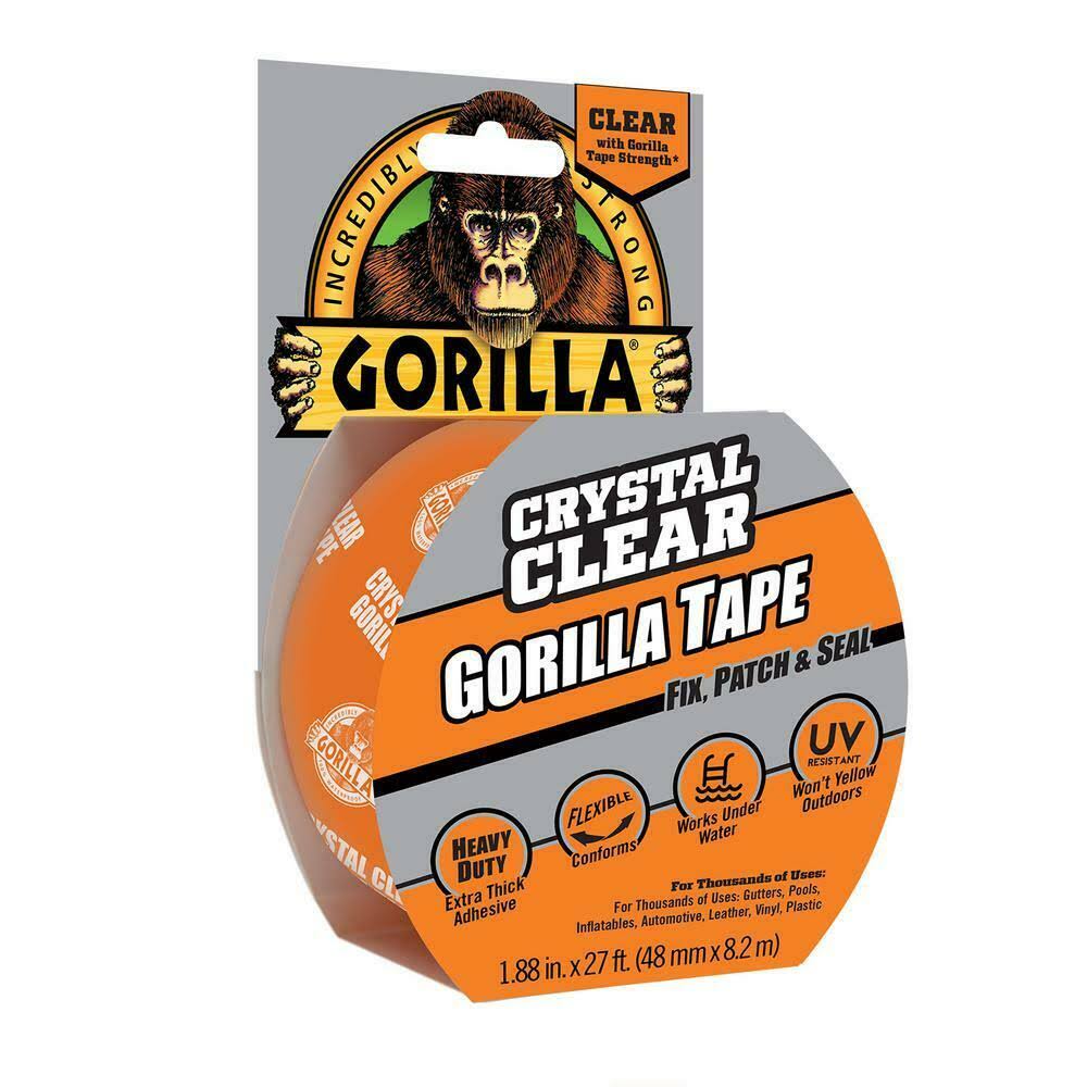 Gorilla Glue 6027002 1.88 in. x 9 yds. Crystal Clear Tape - Pack of 6