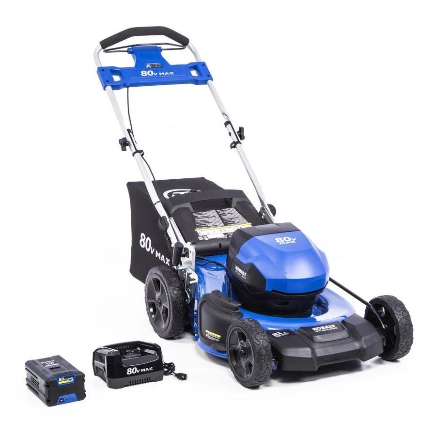 Kobalt 80-Volt Max Brushless Lithium Ion Push 21-in Cordless Electric Lawn Mower KM 5080-06
