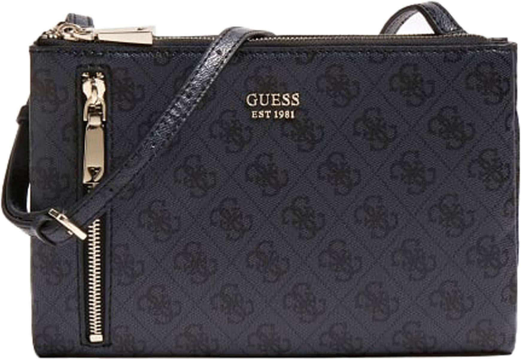 Guess Naya Coal Double Zip Crossbody HWBL78-81700-COA