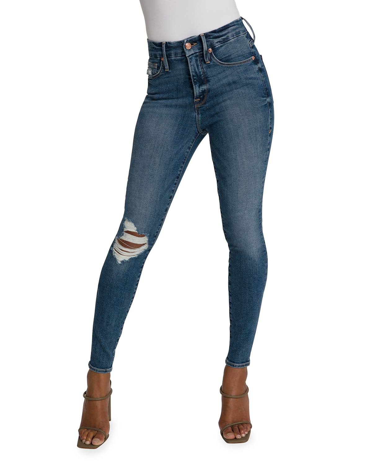 Plus Size Women&s Good American Good Waist High Waist Ankle Skinny Jeans