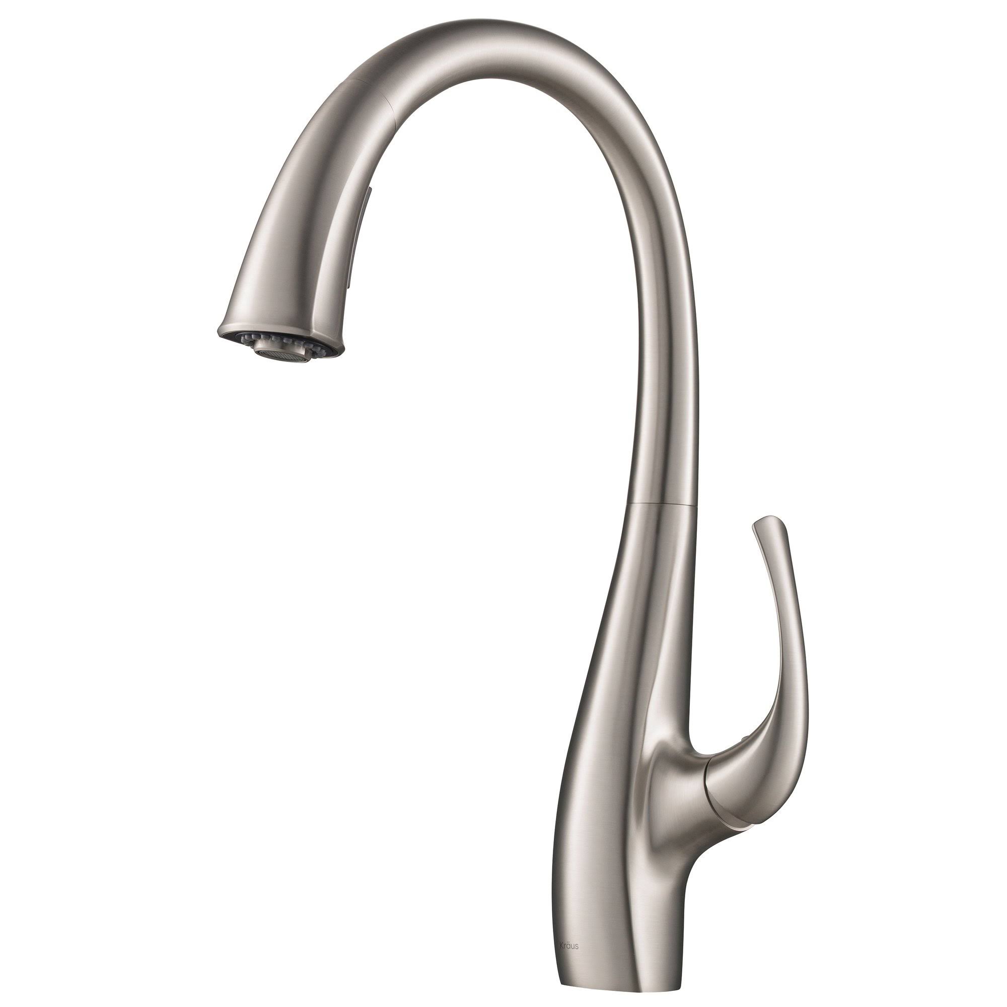 Kraus KPF-1675SFS Ansel Spot Free Stainless Steel Dual Function Pull-Down Kitchen Faucet
